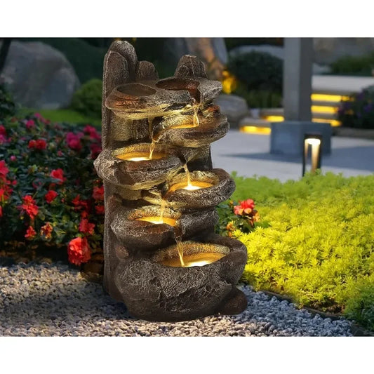 Cascading Rock Water Fountain