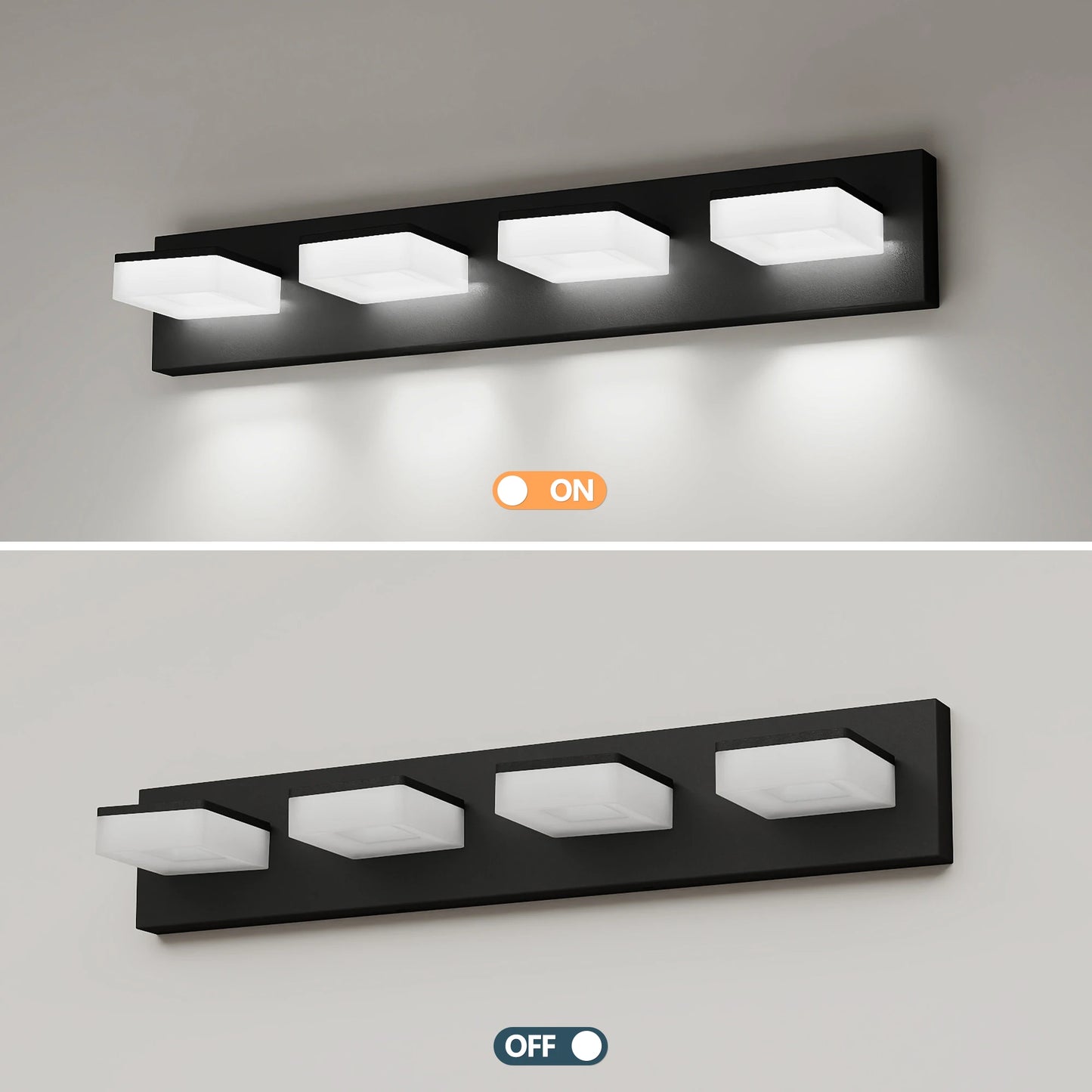 Modern LED Bathroom Vanity Light with Wall Fixture for Mirror