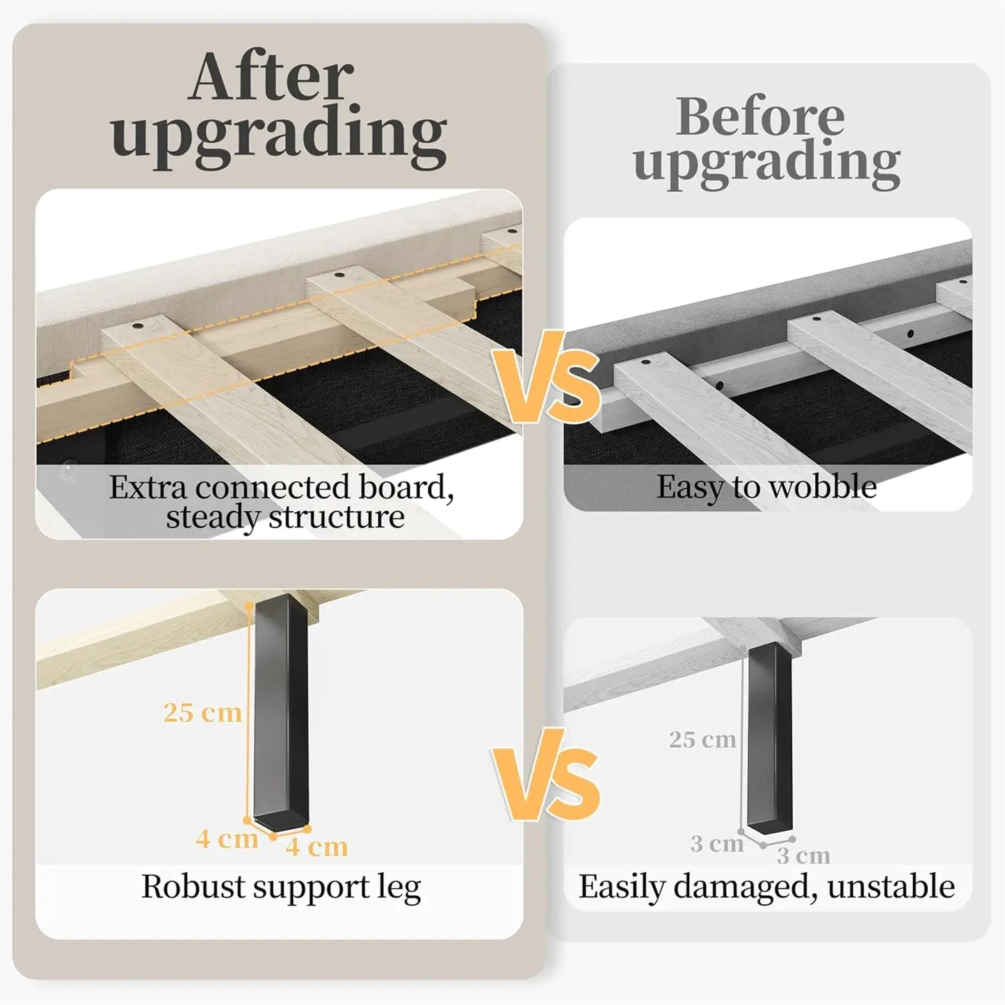 Bed Frame Upholstered Platform