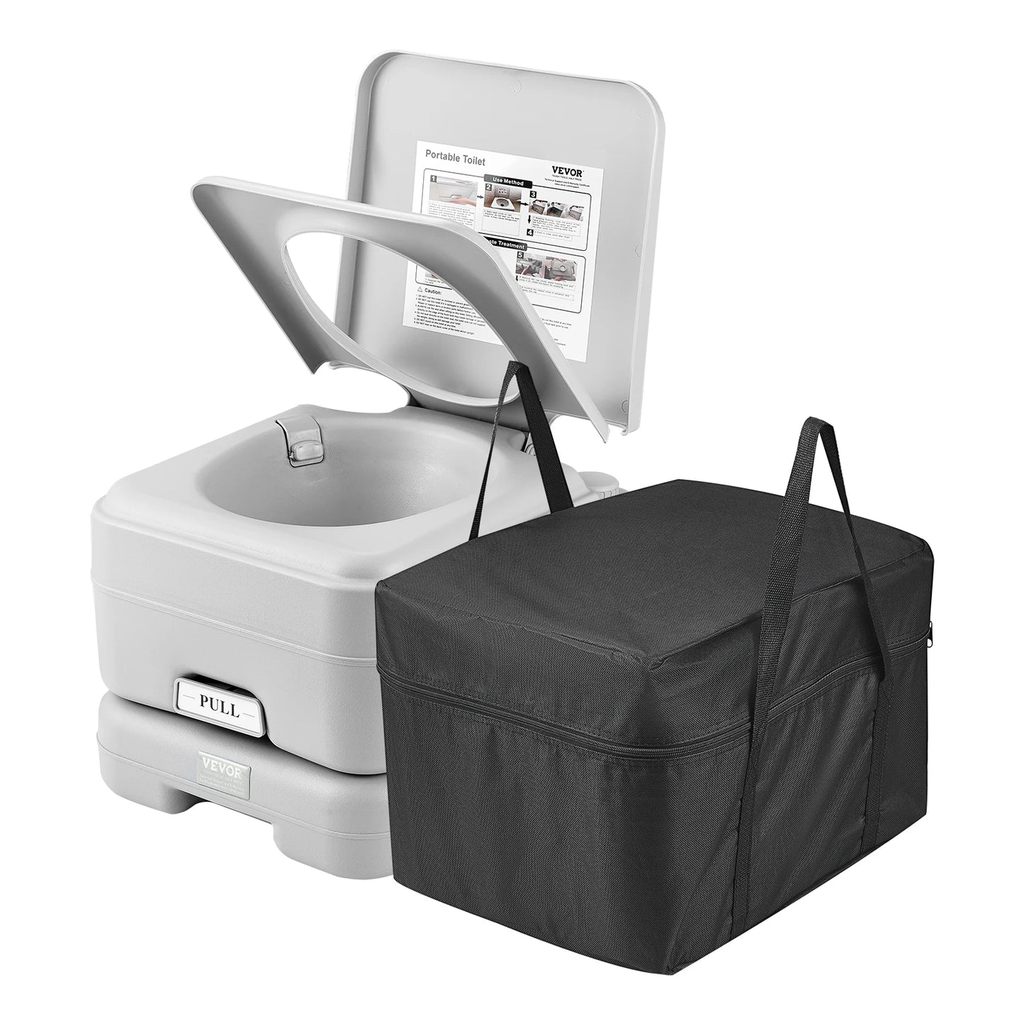 Pressurized Flush Commode Leak-proof and Odorless Portable Toilet