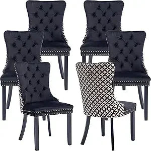 Velvet Dining Chairs Set