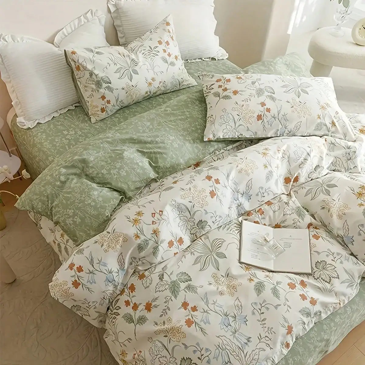 Floral Print Duvet Cover Set