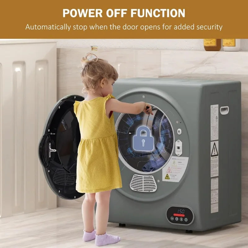 Portable Clothes Dryer Stainless Steel Drum - Intelligent Drying