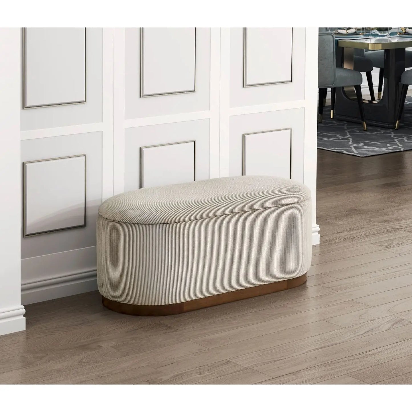 Storage Bench with Foam Cushioned Seat