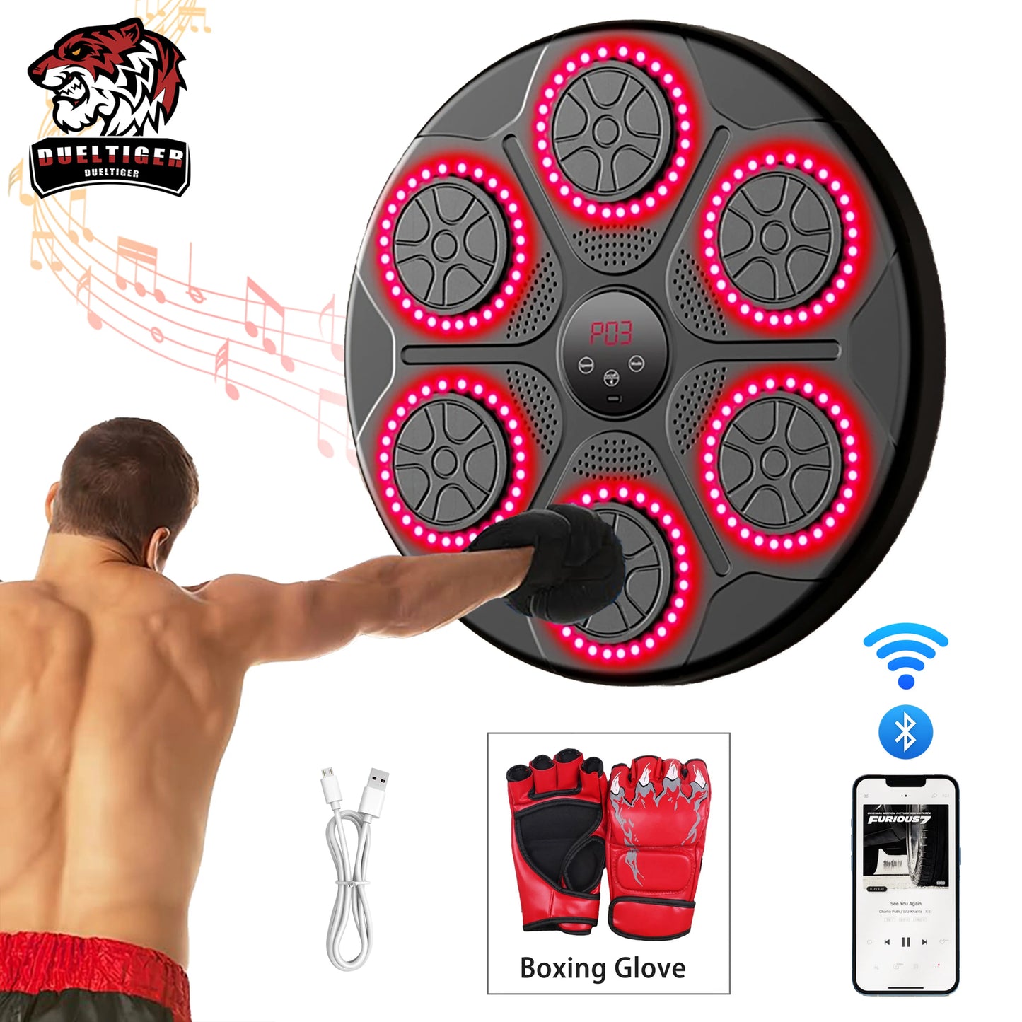 Boxing Machine Smart Bluetooth Wall Mounted