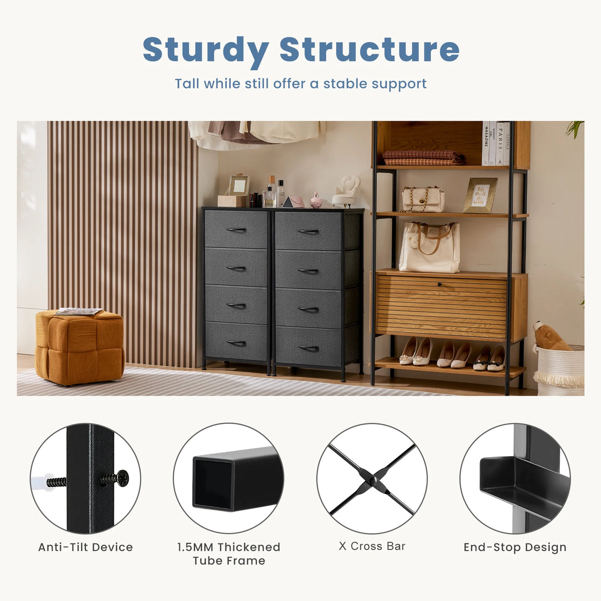 Dresser with Nightstand