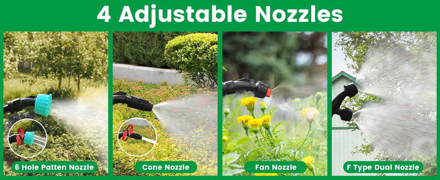 Battery Powered Garden Sprayer Telescopic Wand