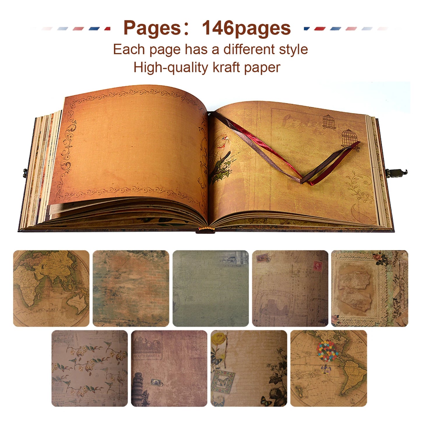 Our Adventure - DIY Handmade Photo Album Scrapbook