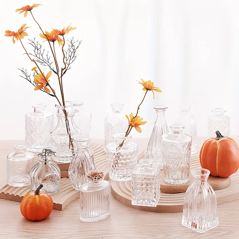 Small Cute Vintage Glass Bud Vases