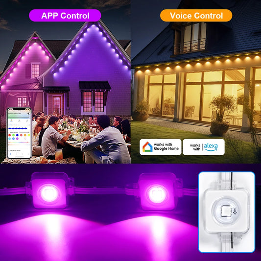 Patio Permanent Outdoor Smart RGB Lights