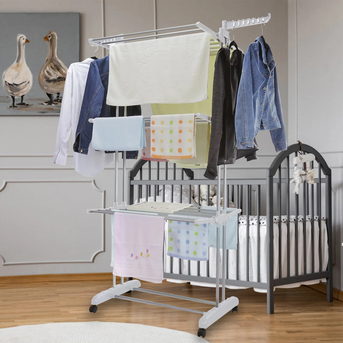Foldable Wings Dryer Clothes Space