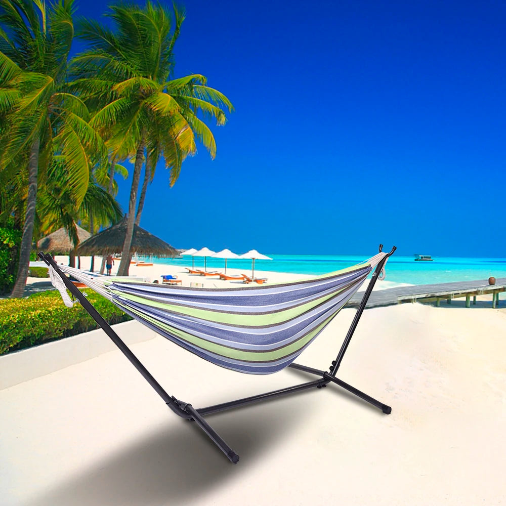 Portable Outdoor Polyester Hammock Set