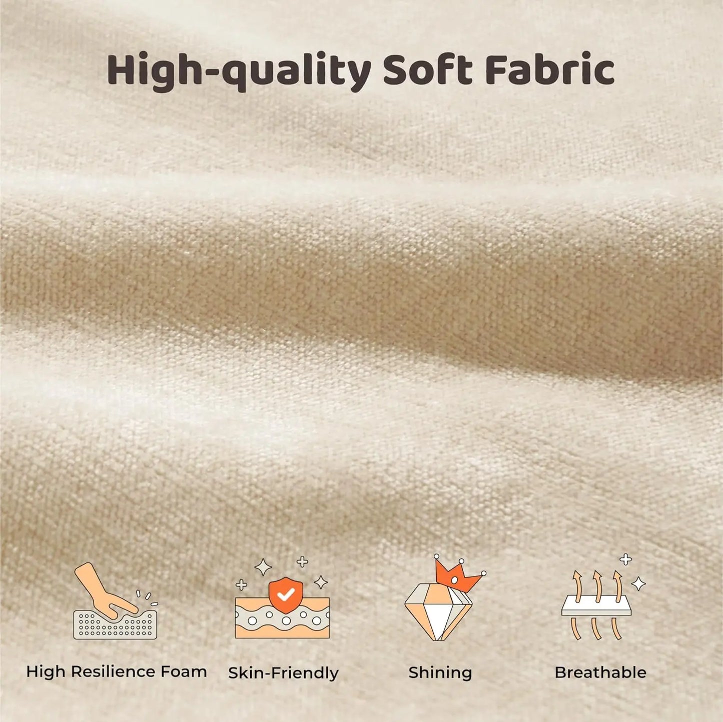 Cloud Upholstered Bed Frame with Headboard