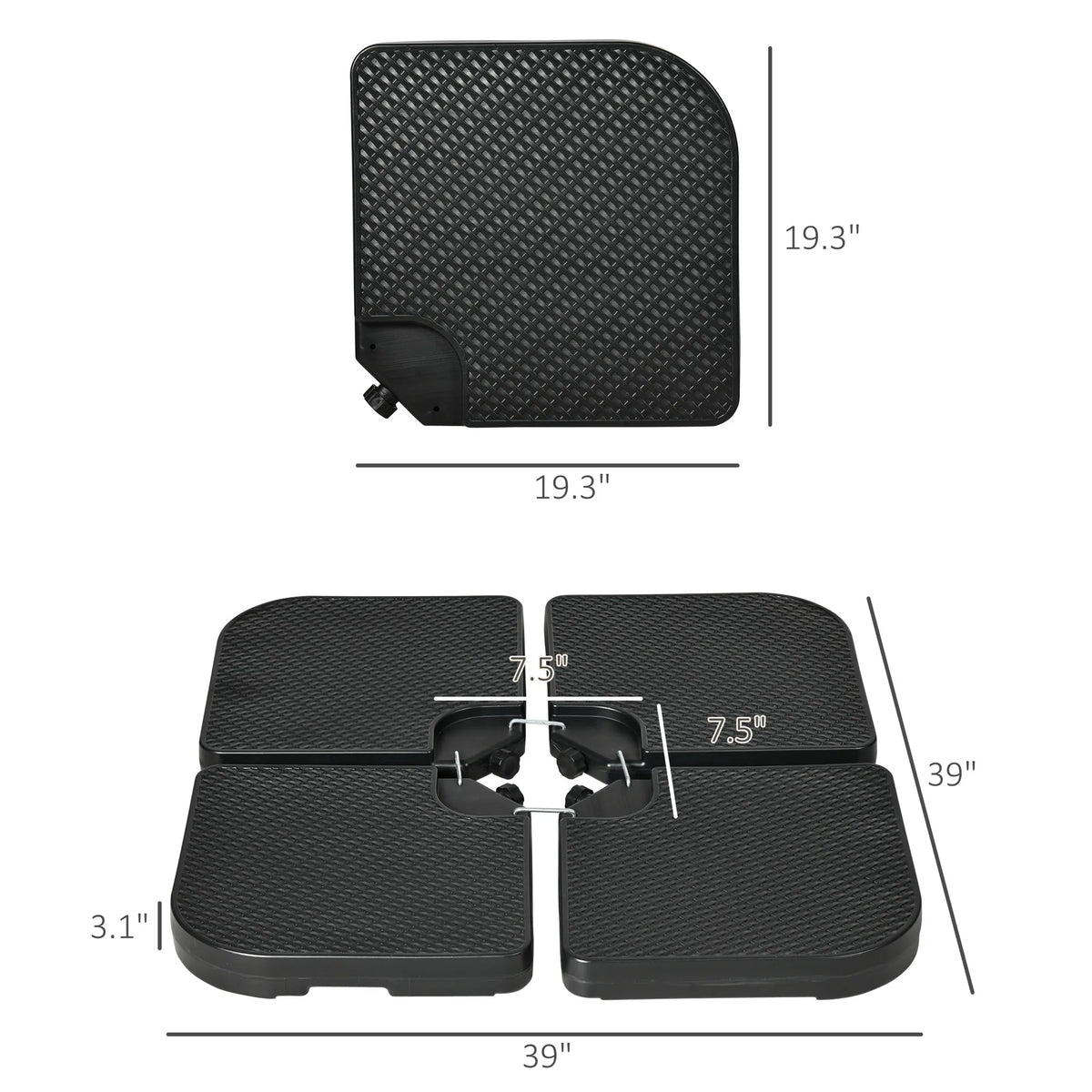 Patio Umbrella Base Weights