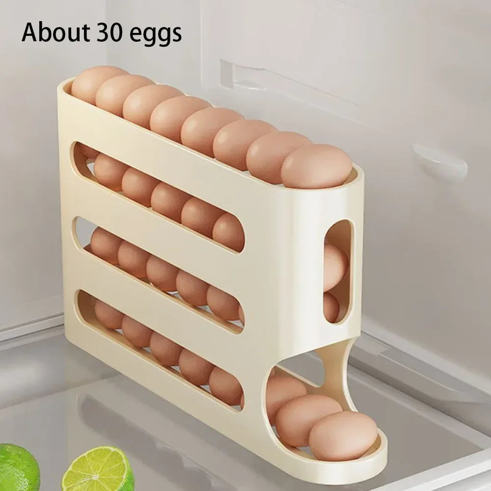 Automatic Rolling Egg Holder Rack