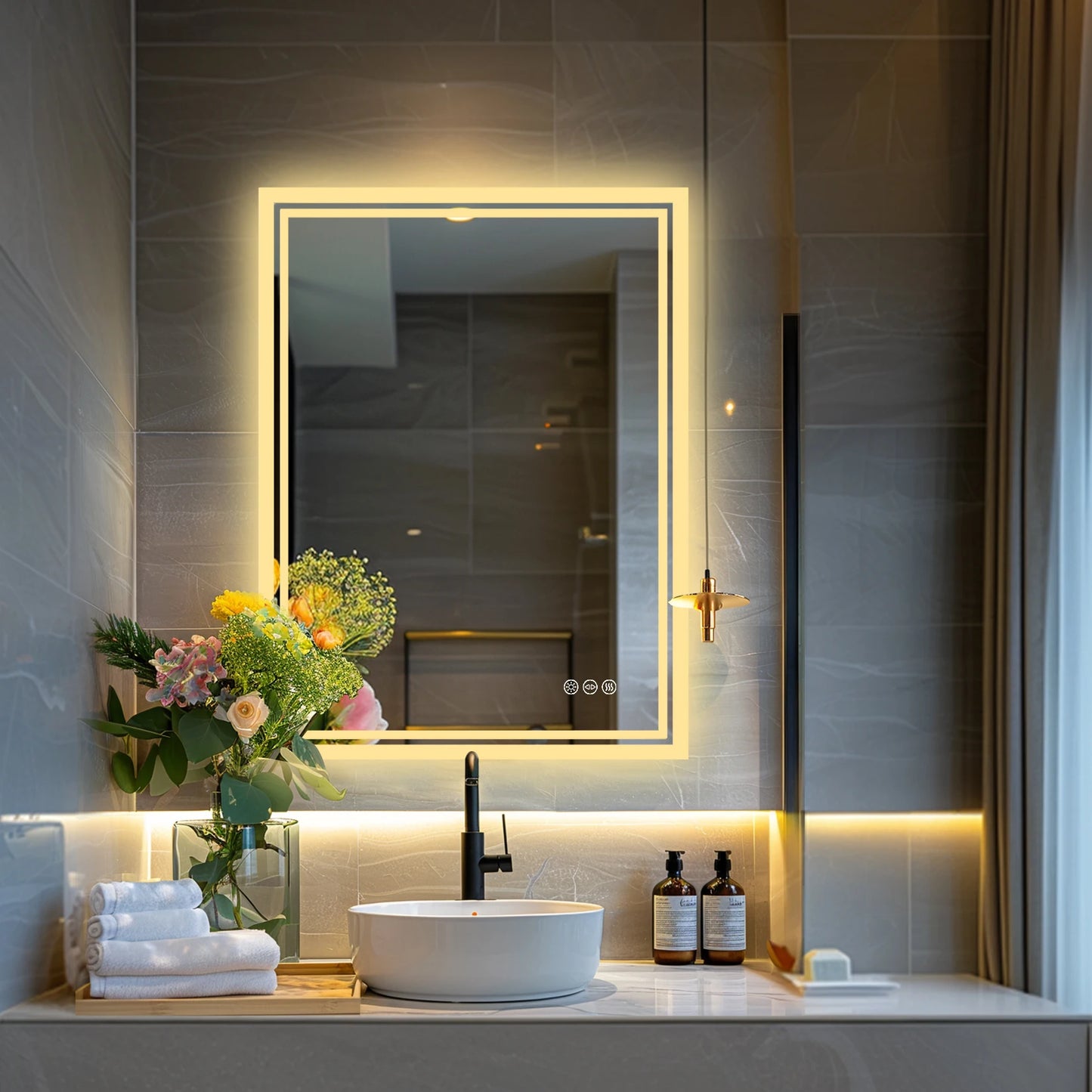 Vanity Mirror with Dimmable Lights