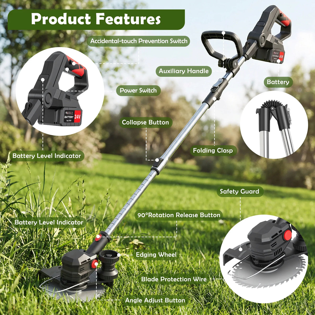 Electric Lawn Mower Garden Tool