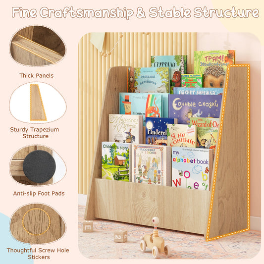 Book Rack w/ Deep Shelves