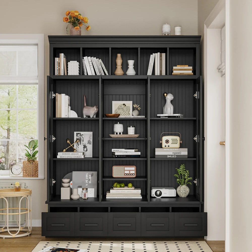 Hall Entryway Storage Organizer Cabinet with Bench