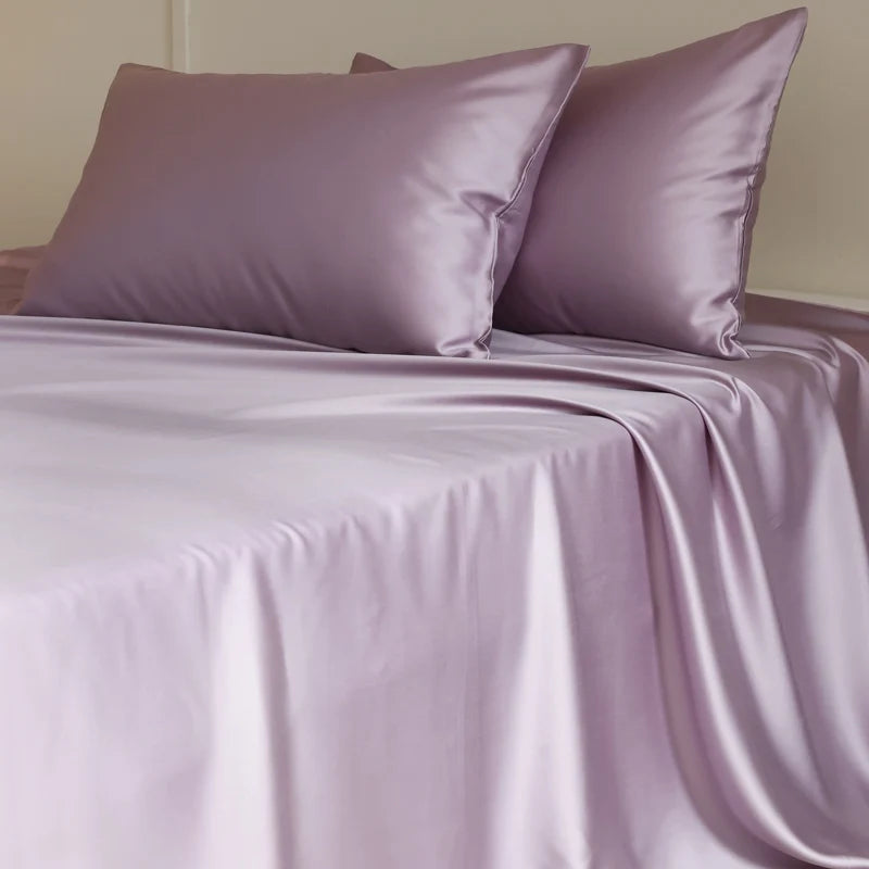 Silky Bedding Set Luxury Fitted Sheet