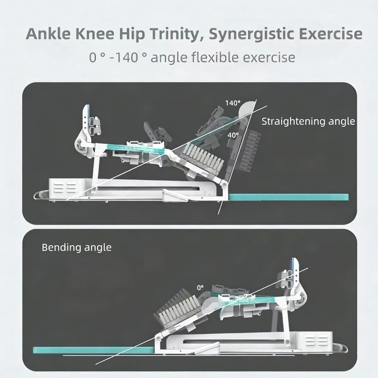 Home Use Lower Limb Fracture Recovery Leg Exerciser Physical Therapy Device Sprains
