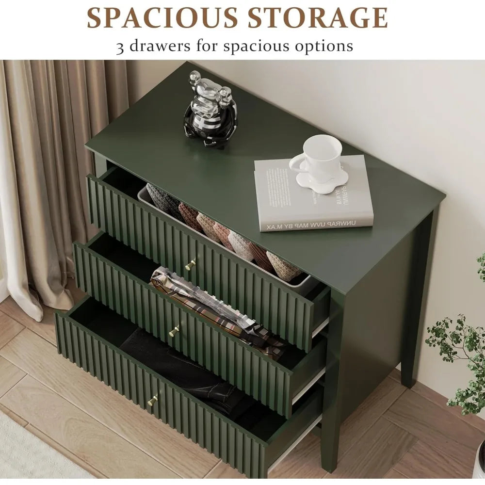 Fluted Drawer Dresser