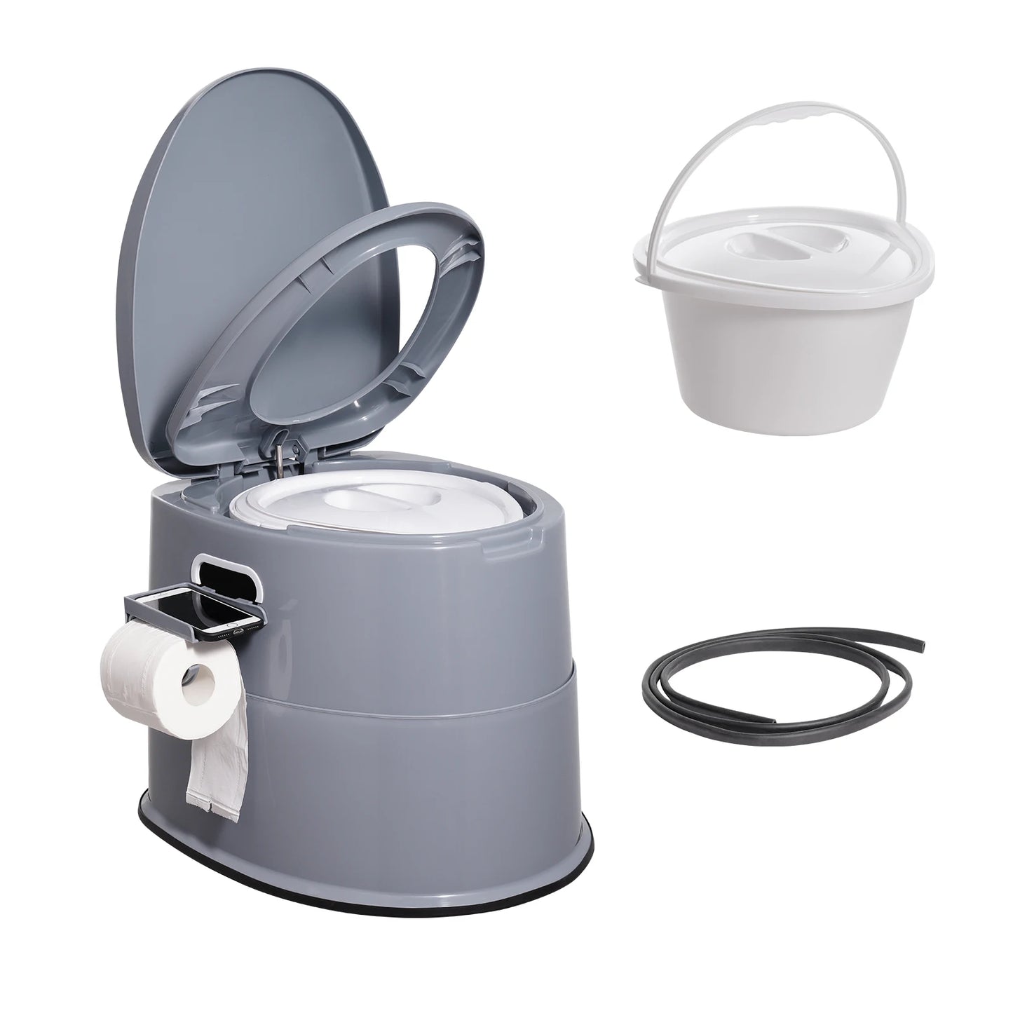 Bedroom Portable Toilet with Detachable Inner Bucket