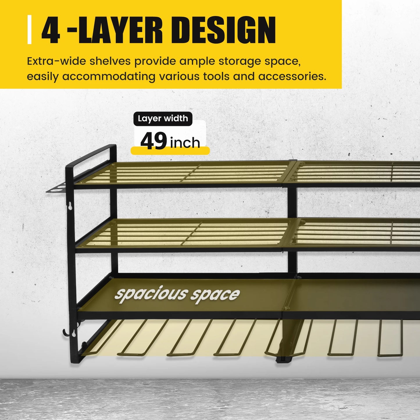 Heavy-Duty Large Tool Storage Rack