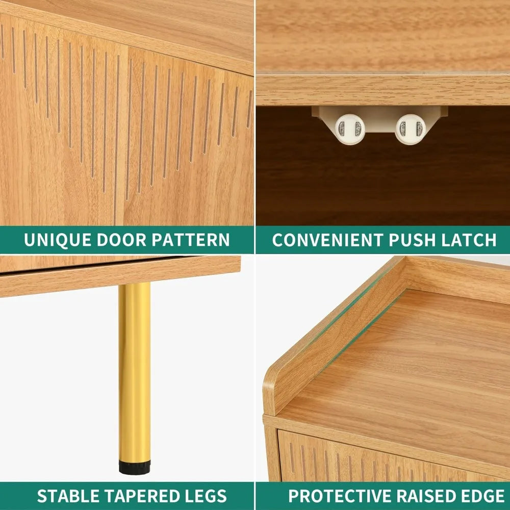 Sideboard Buffet Freestanding Coffee Bar Table