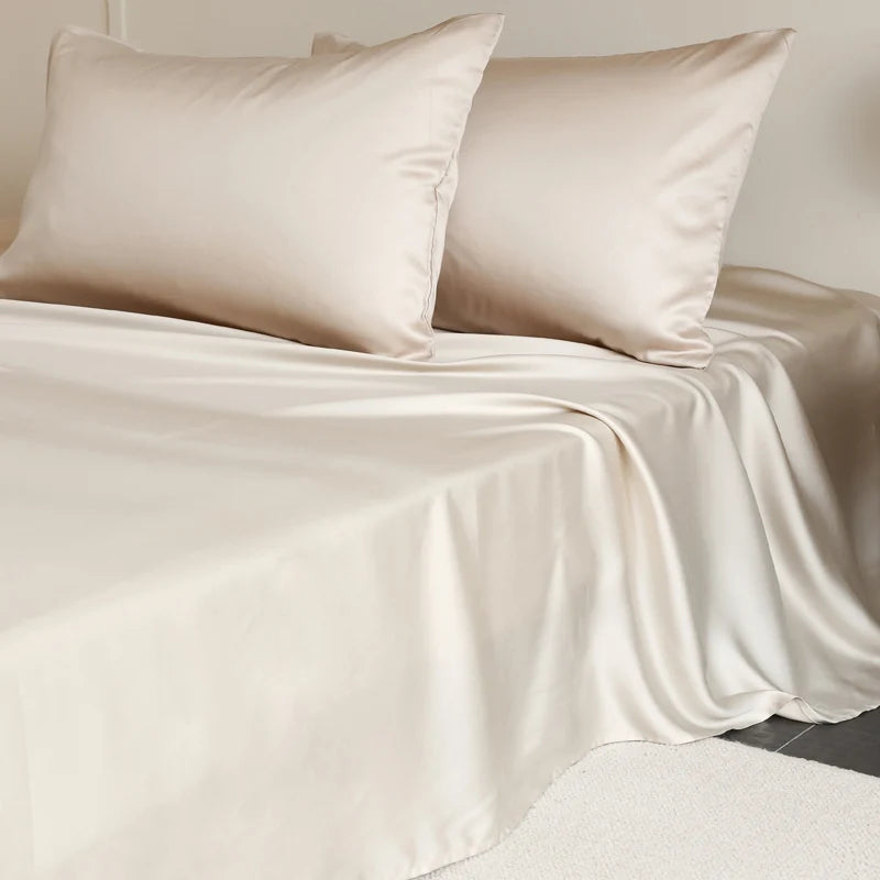 Silky Bedding Set Luxury Fitted Sheet