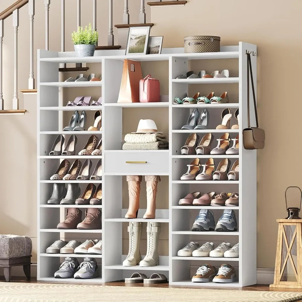 Shoe Rack - Wooden Shoe Storage Organizer
