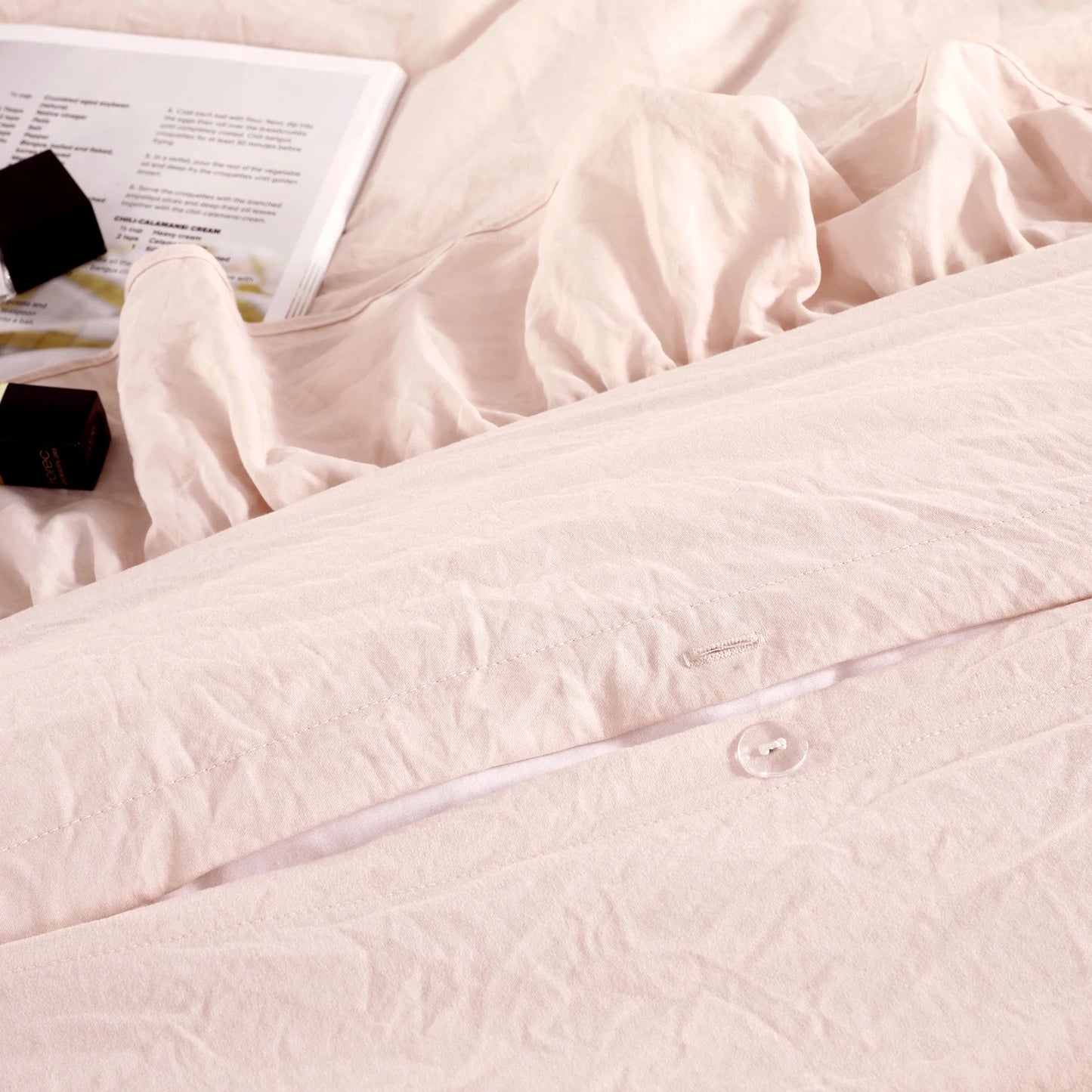 Lotus Leaf Edge Bedding Duvet Cover Set