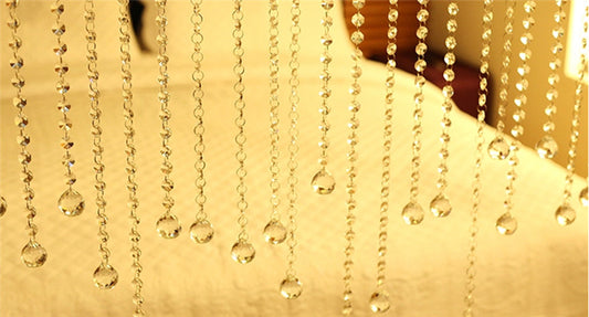 Luxury Fashion Crystal Curtain Glass Beads Decor