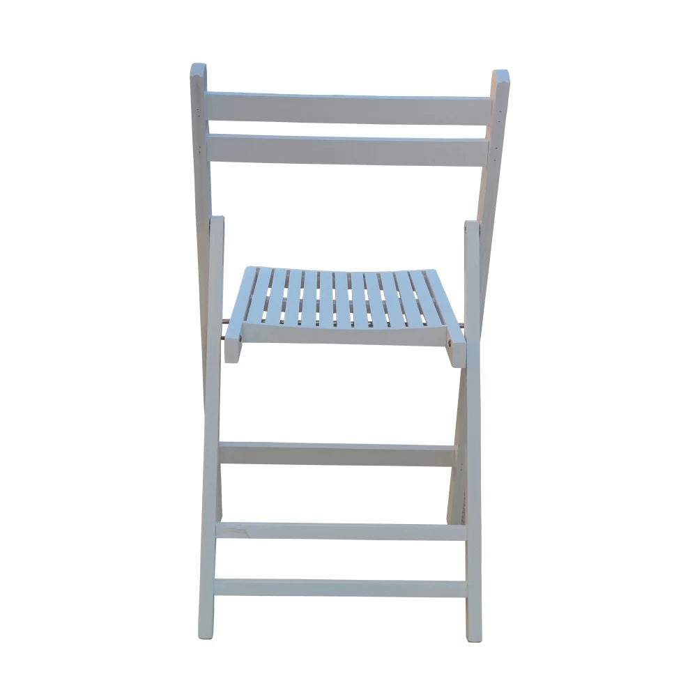 Patio Furniture Slatted Wood Folding Chair