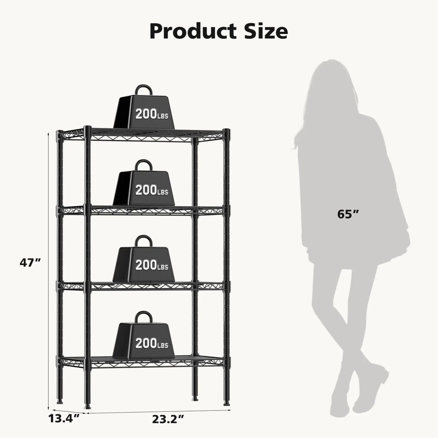 Heavy Duty Standing Shelf Organizer Storage Racks