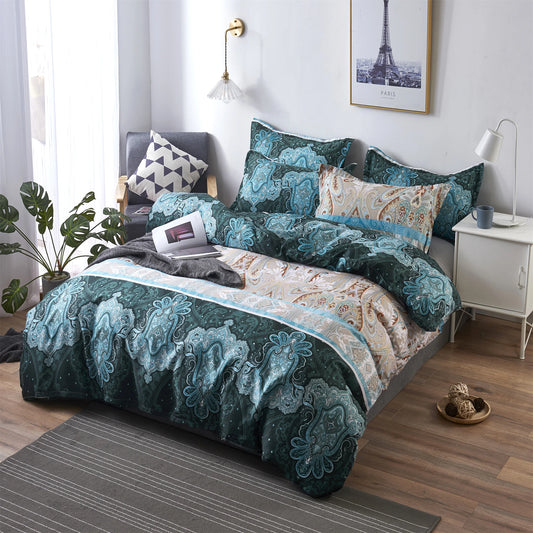 Exotic Bohemian Style Quilt Cover