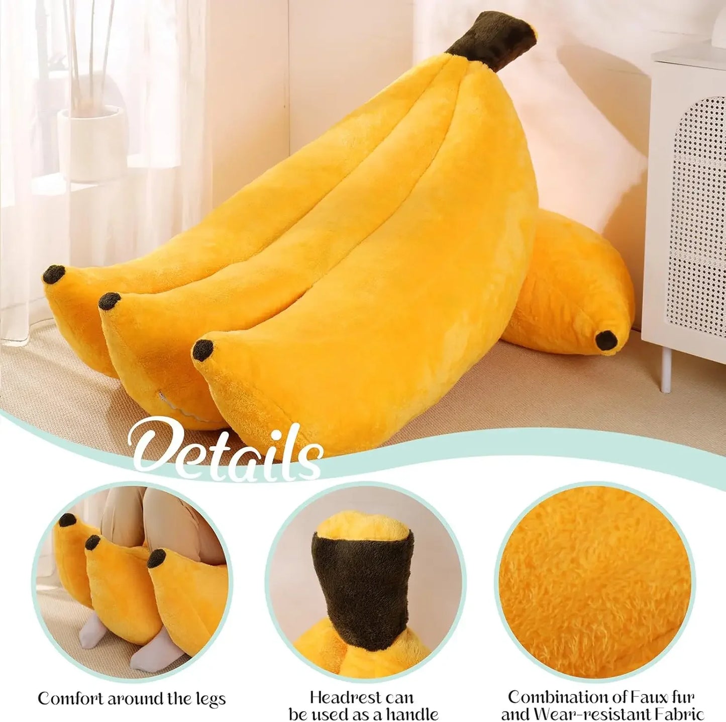 Better quality Banana Bean Bag Chair with Ottoman