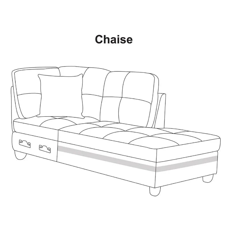 Living Room Dark Grey Faux Leather Sofa Set