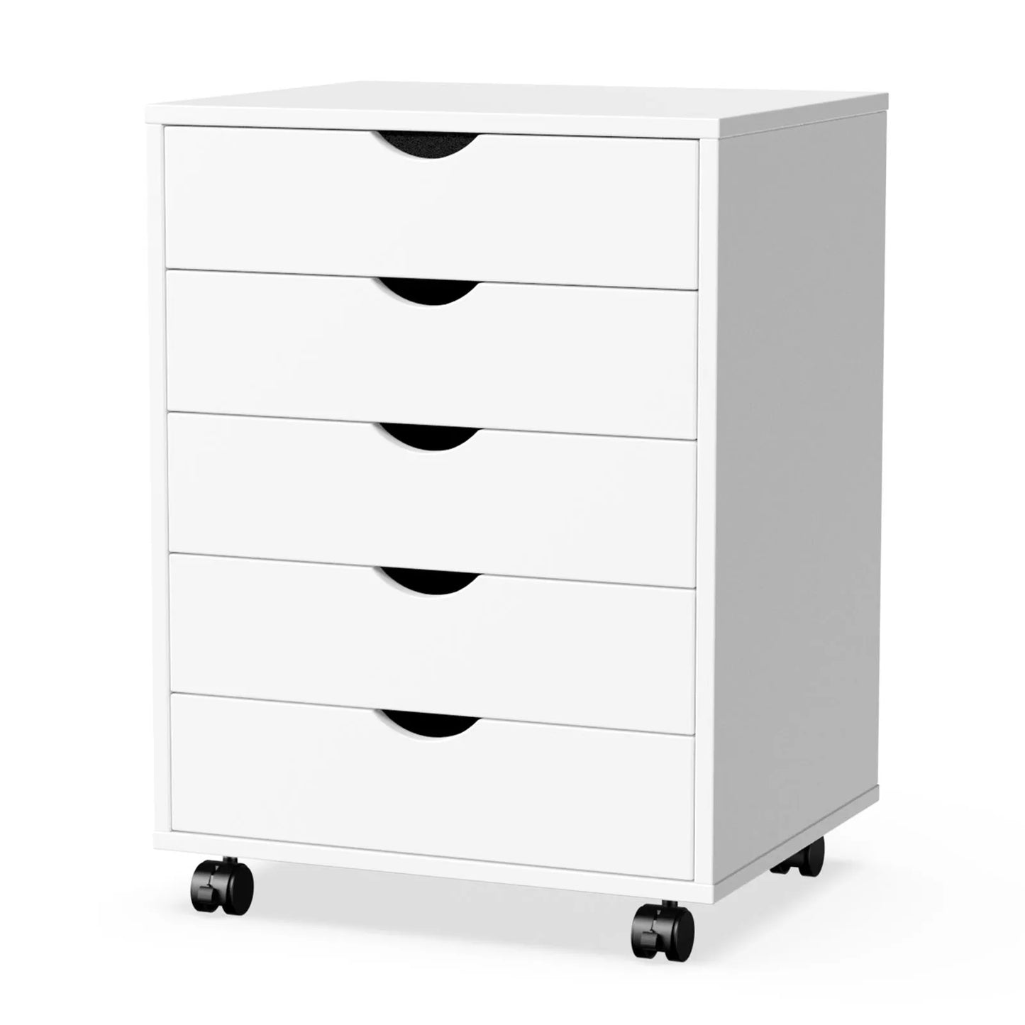 Nightstand Cabinet Bedside Table Rotating Wheel