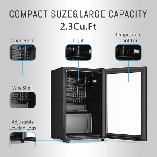 Beverage Refrigerator With 80 Can Capacity