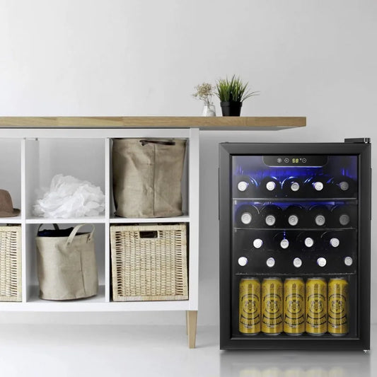 24 Bottle Wine Cooler/Cabinet Beverage Refrigerator