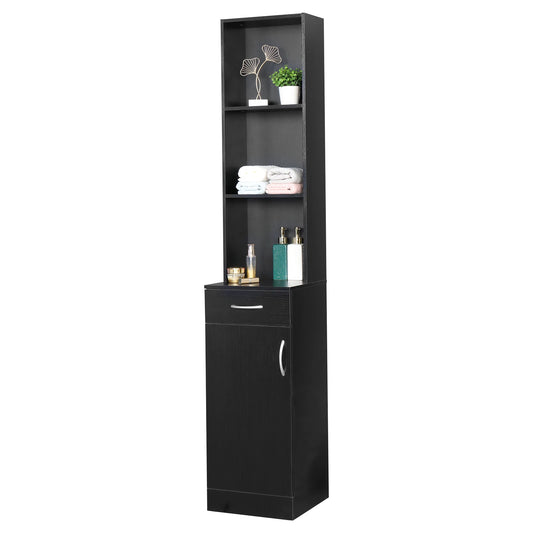 One Door, One Drawer and Three Compartments High Cabinet