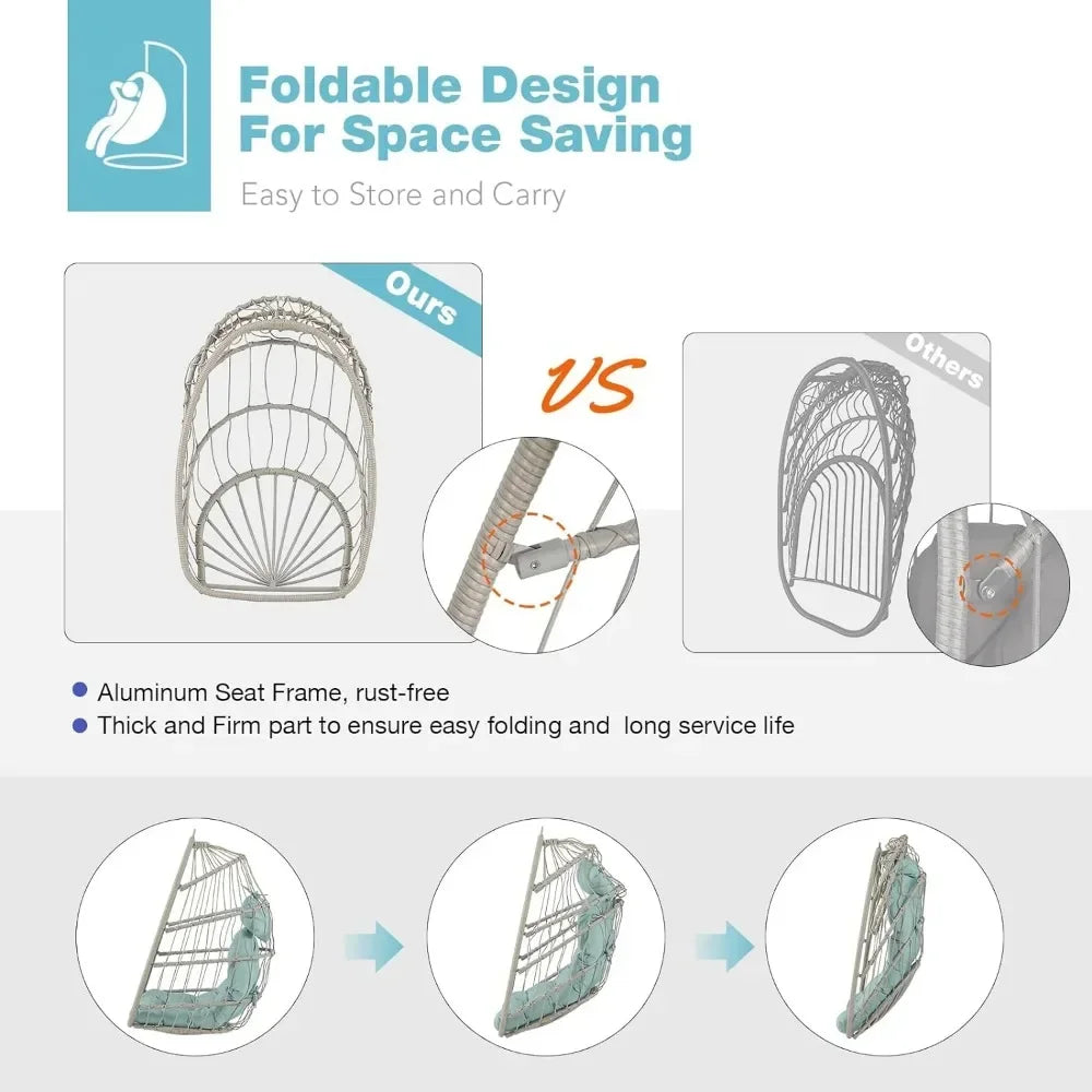 Indoor Outdoor Egg Swing Chair Without Stand