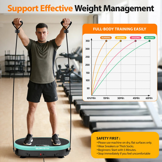 LED Display Vibration Plate Exercise Machine