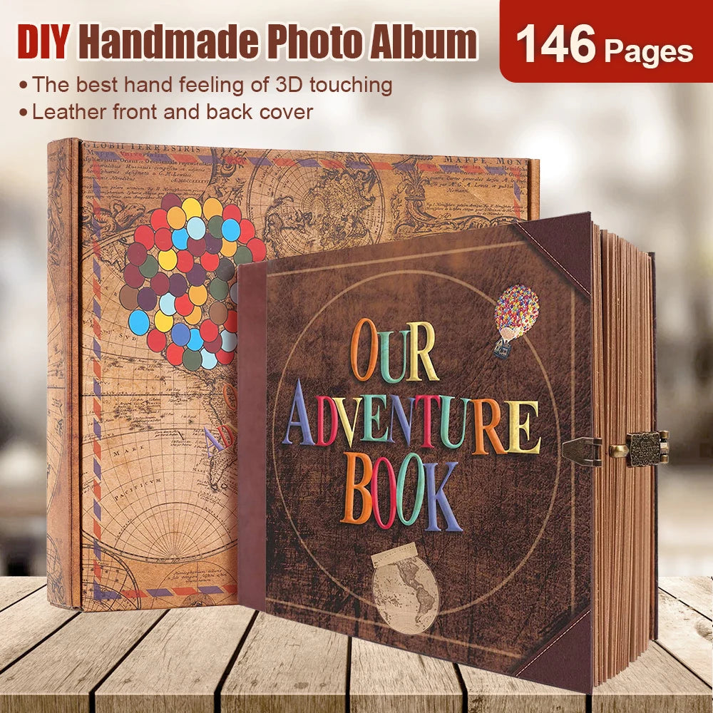 Our Adventure - DIY Handmade Photo Album Scrapbook