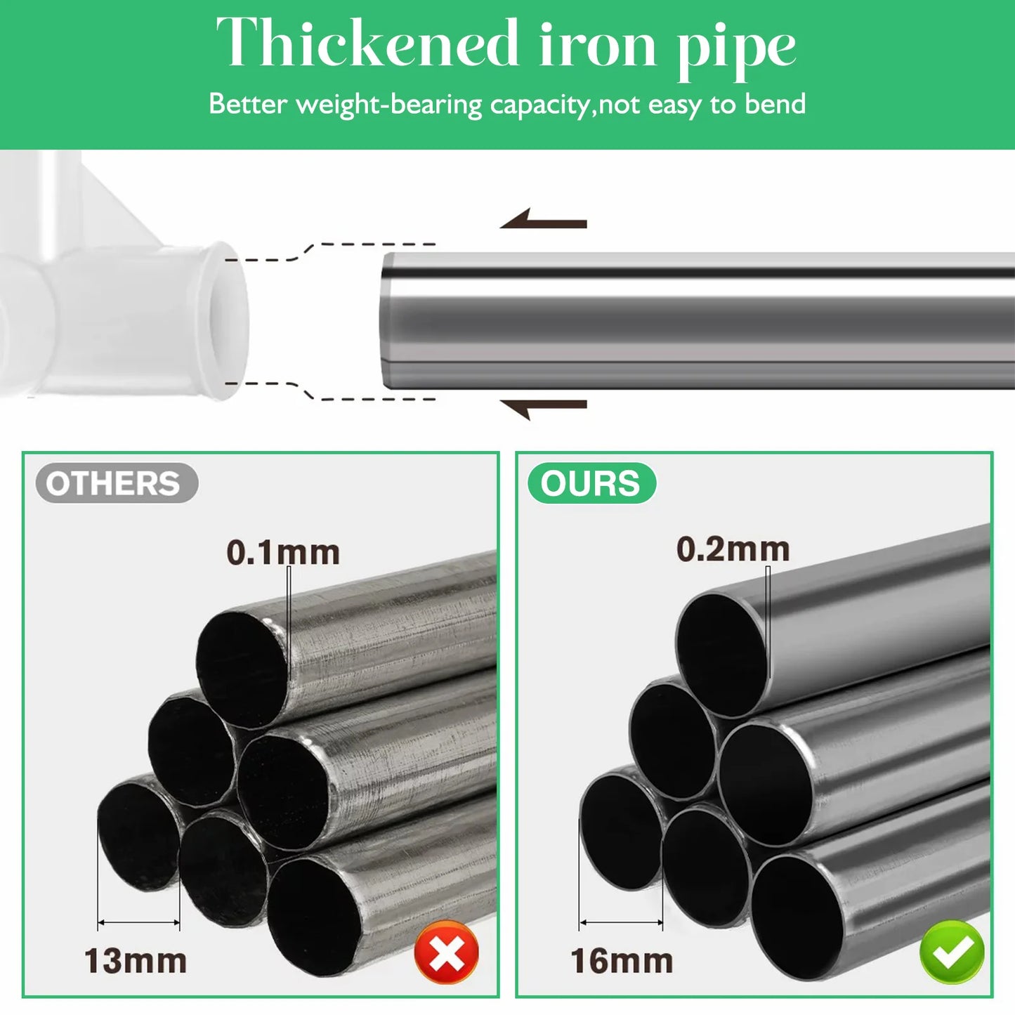 Portable Closet Wardrobe Storage Organizer Rack