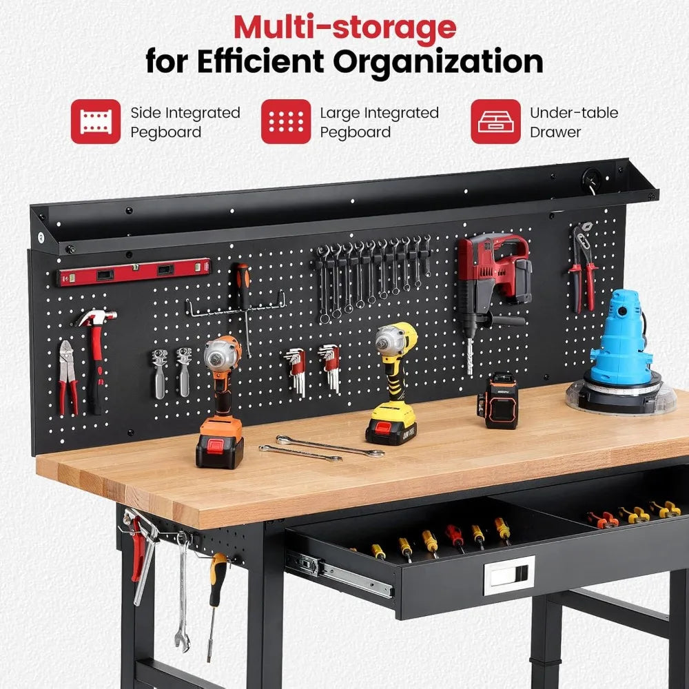 Garage Workbench for Woodworking Workshop