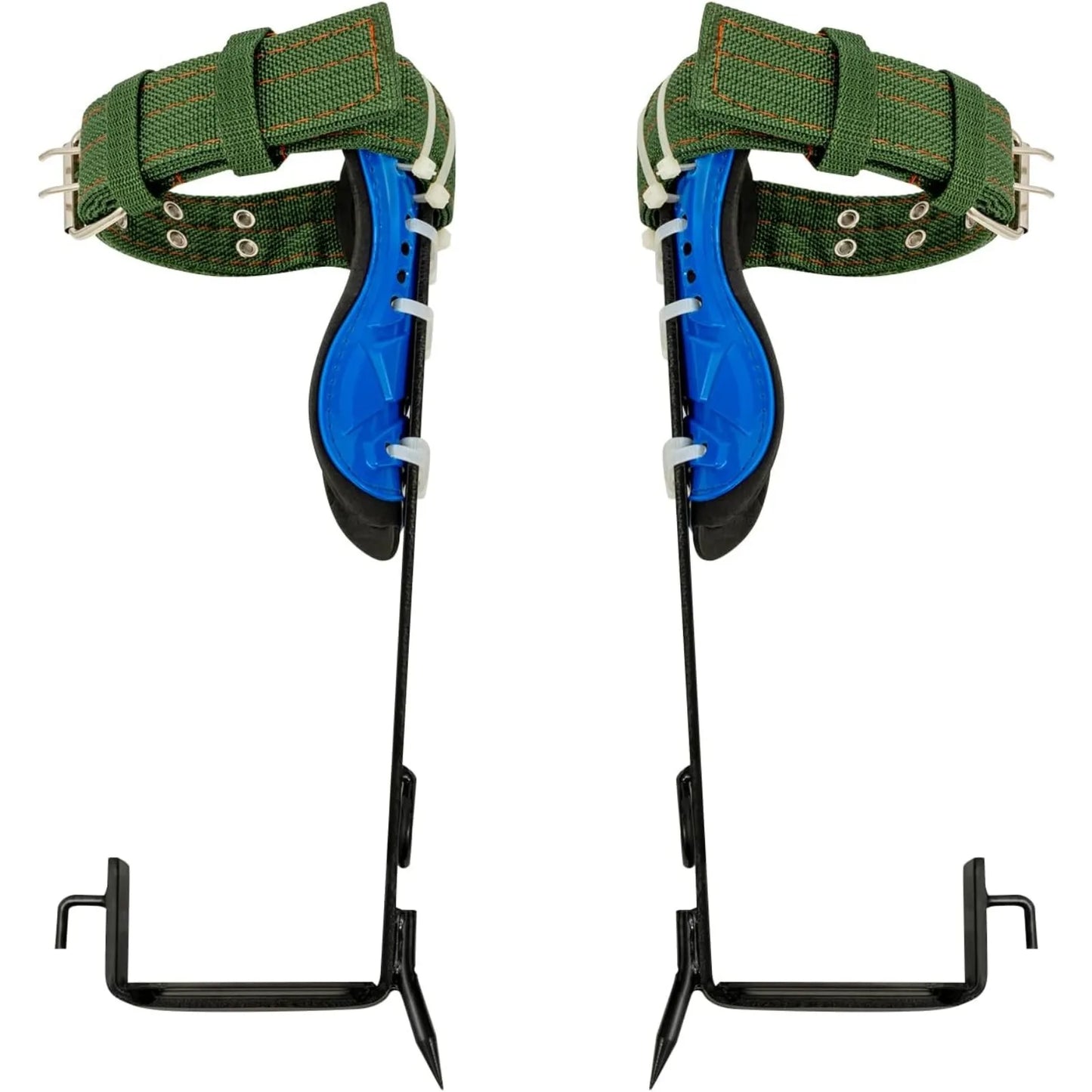 Portable Tree Climbing Adjustable Lanyard Carabiner Safety Belt Straps Spike Set