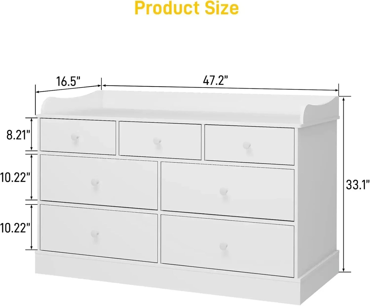 Dresser Cabinet with Changing Table for Nursery