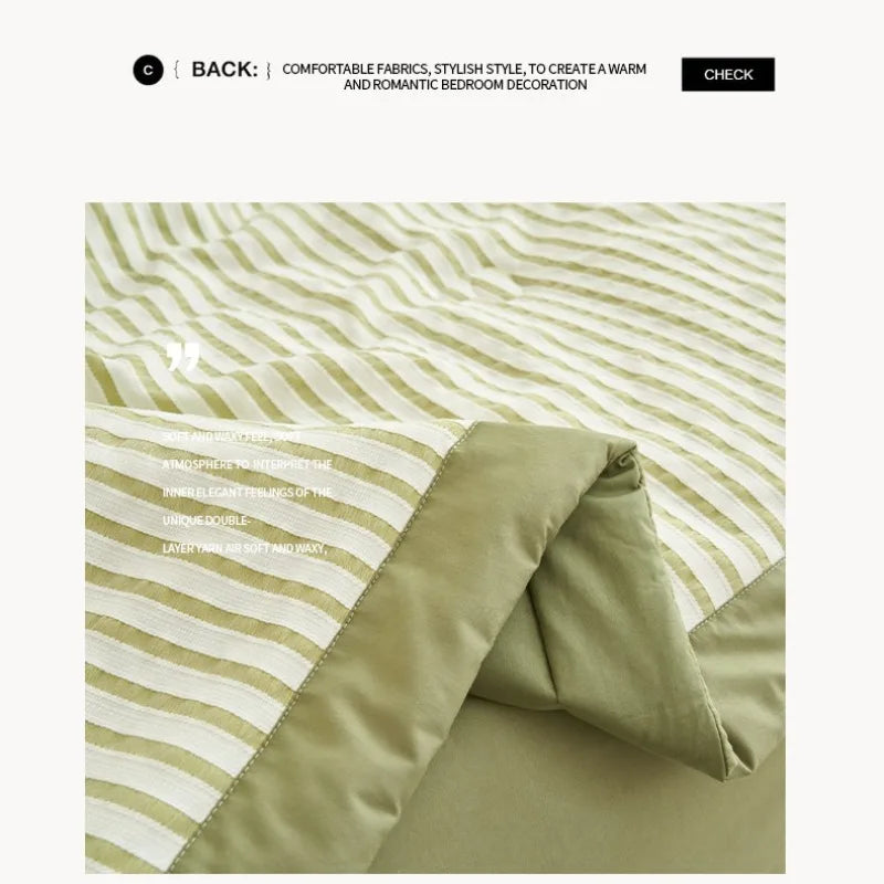Cotton Air Striped Summer Quilt